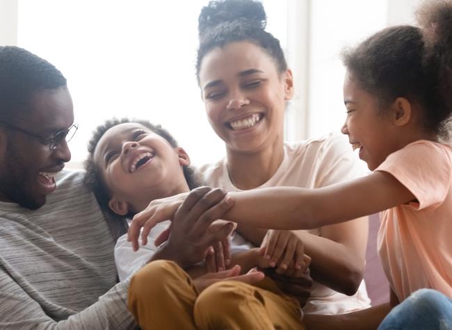 two adults and two chldren